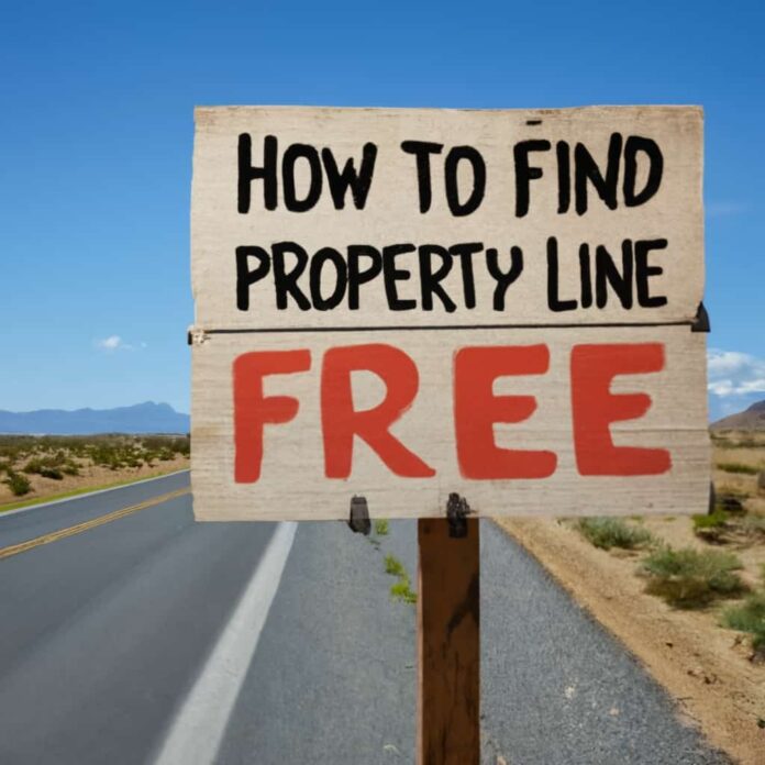 how to find your property line for free