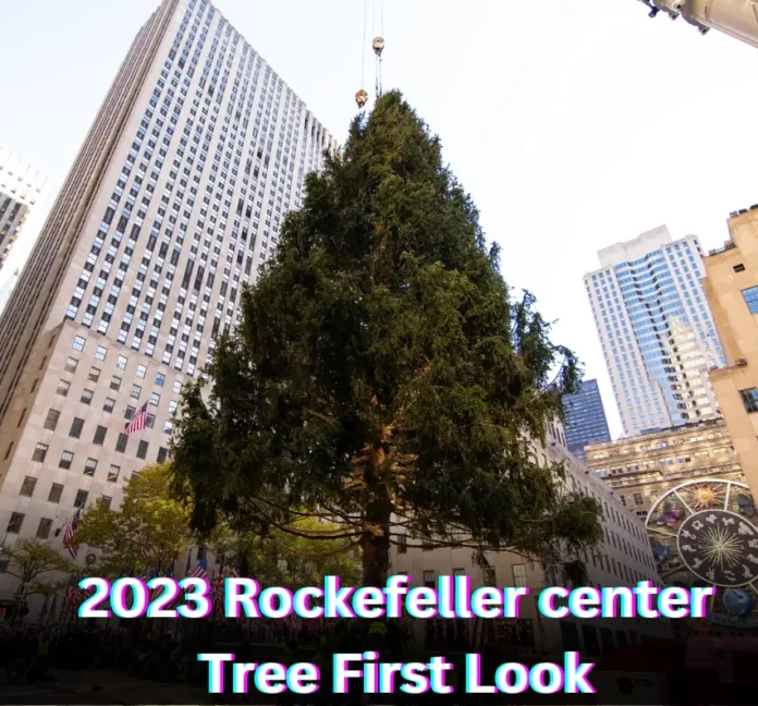2023 Rockefeller center Tree arrives in NYC