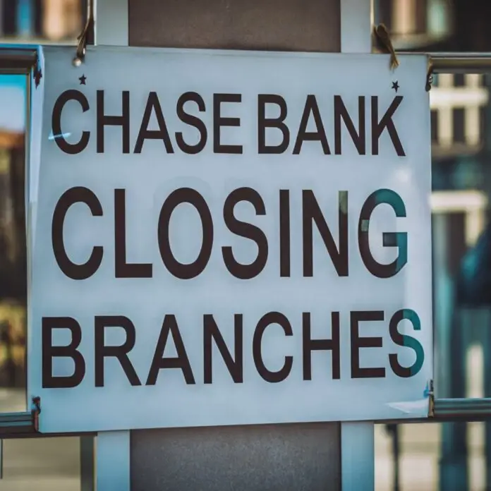 chase bank closing branches