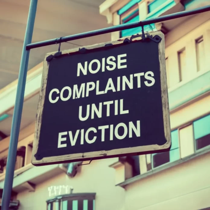 How many noise complaints until eviction
