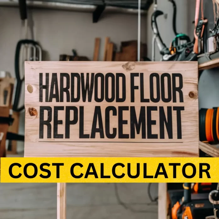 Hardwood floor replacement cost calculator