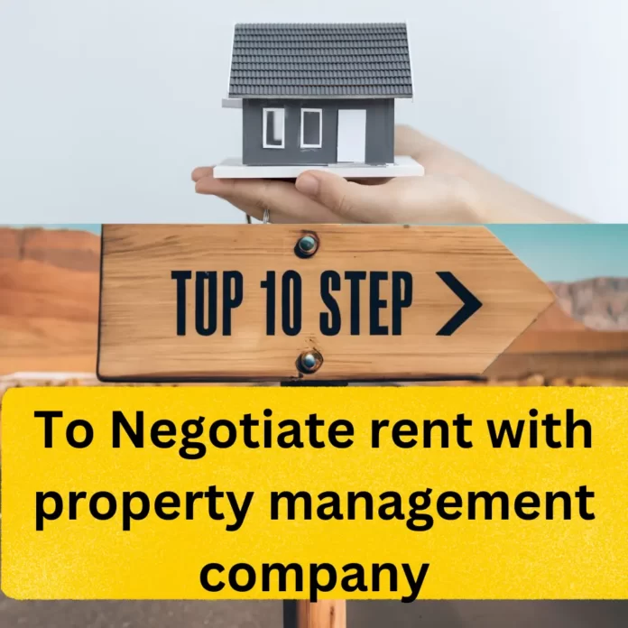 can you negotiate rent with a property management company