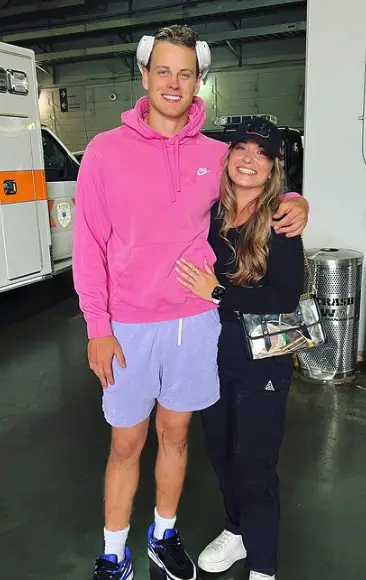 Joe Burrow and Olivia Ponton