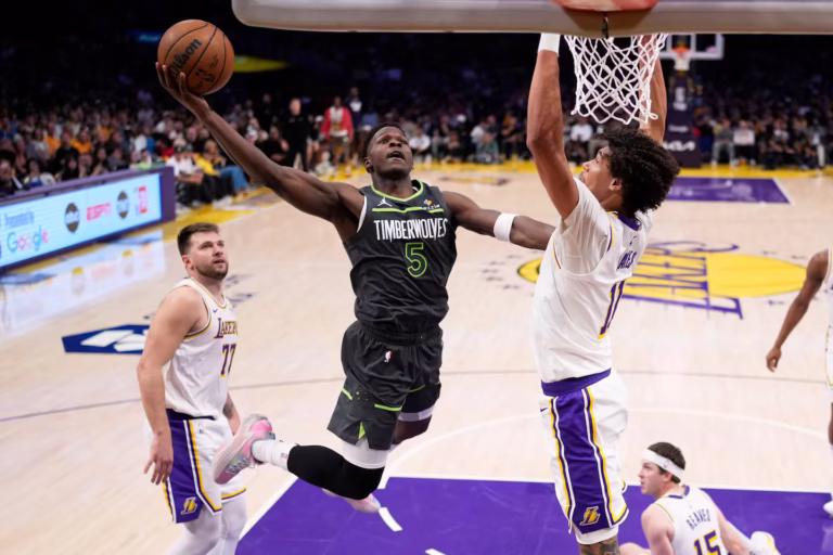Anthony Edwards, Minnesota Timberwolves, NBA playoffs, Lakers, basketball