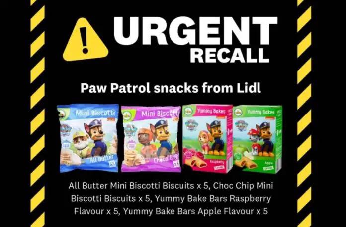 Lidl Snack Bar Recall
