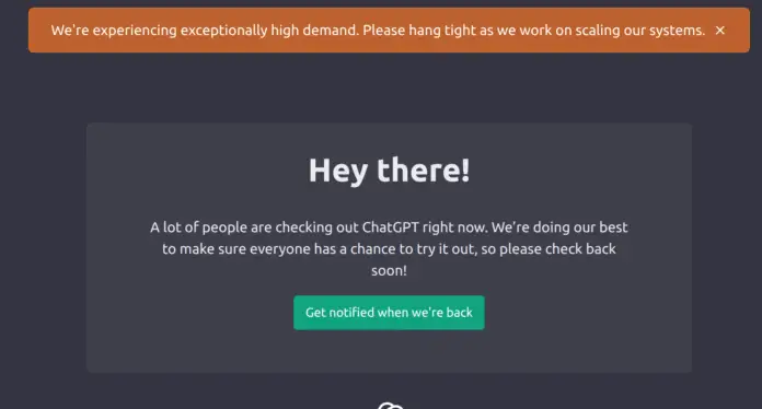 ChatGPT Down