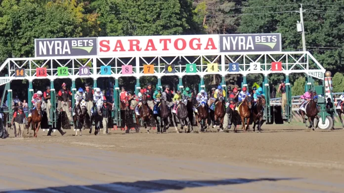 Rain-soaked Belmont Stakes horse race today at Saratoga: latest news, field, betting, and festival guide.