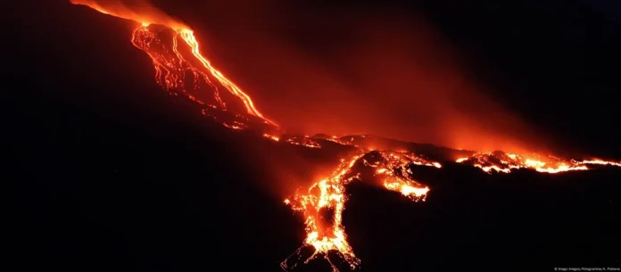Mount Etna in Sicily Spews Huge Plumes of Ash