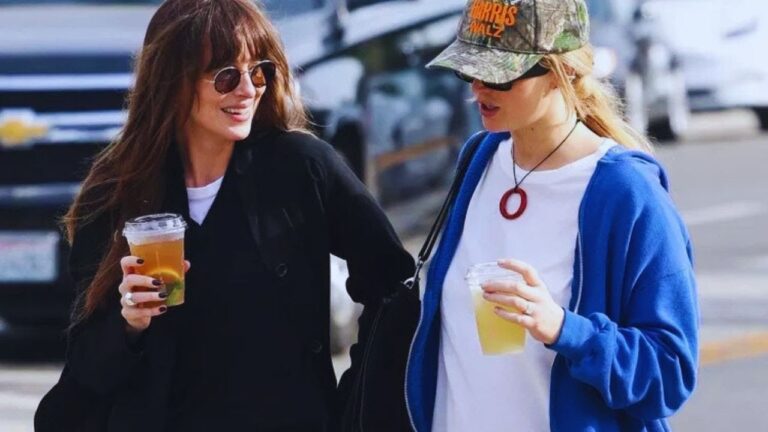 Dakota Johnson, Jennifer Lawrence, celebrity friendship, NYC, Cannes Film Festival, The Row, Hollywood news, girls night out, trending, style,