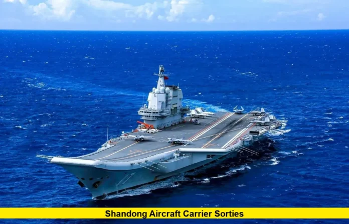 Shandong Aircraft Carrier Sorties