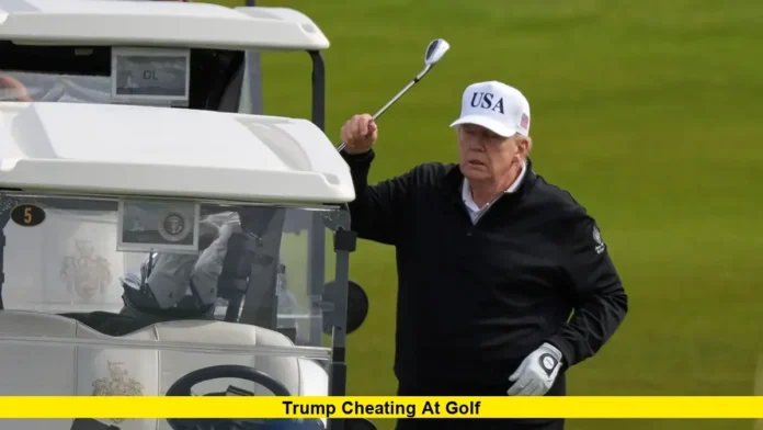 trump cheating at golf