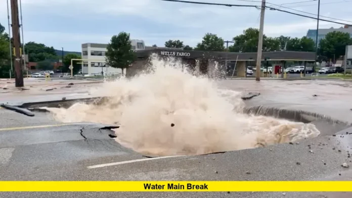 Water main break