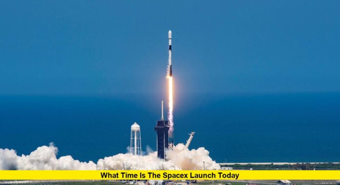 What time is the SpaceX launch today