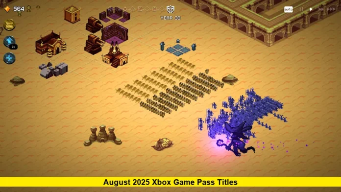 August 2025 Xbox Game Pass Titles