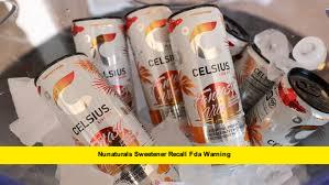 NuNaturals Sweetener Recall FDA Warning
