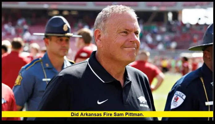 did Arkansas fire Sam Pittman