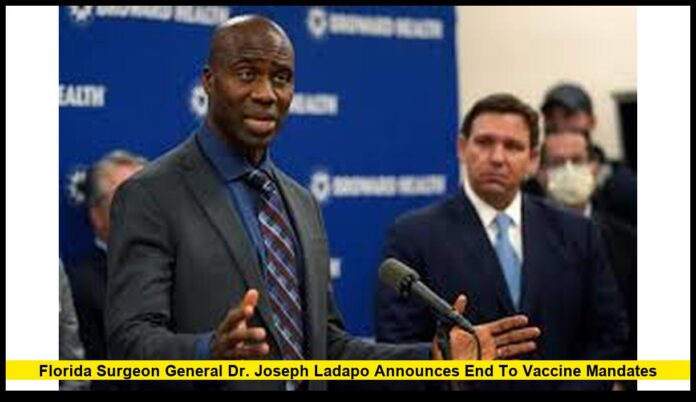 Florida Surgeon General Dr. Joseph Ladapo Announces End to Vaccine Mandates