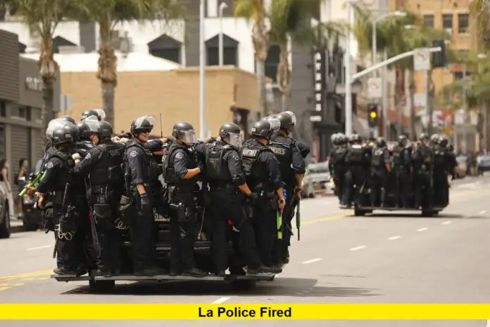 LA police fired LA police fired