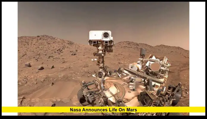 NASA announces life on Mars