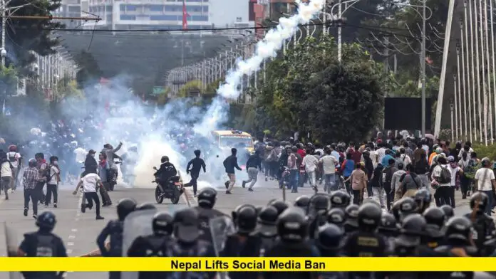 Nepal Lifts Social Media Ban