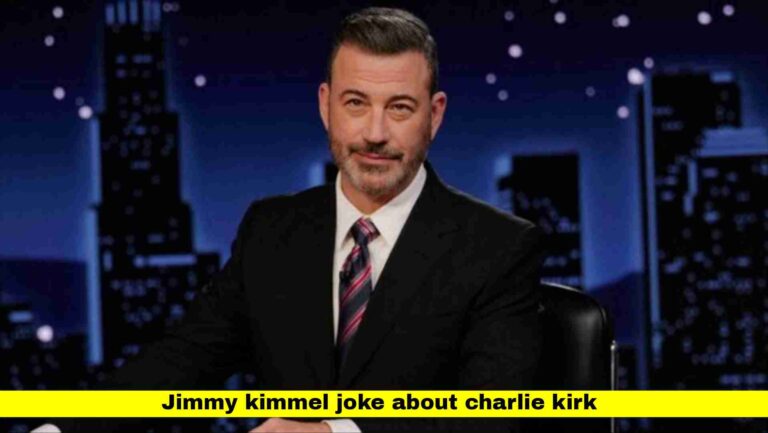 Jimmy Kimmel Joke About Charlie Kirk