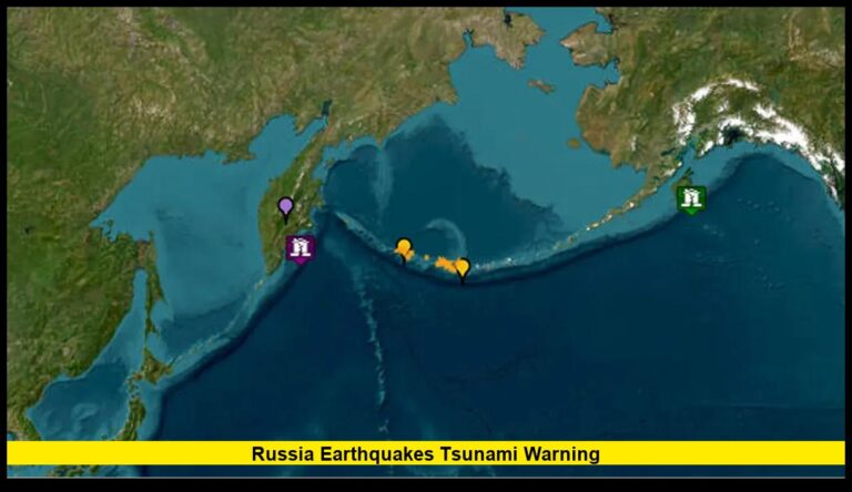 Russia Earthquakes Tsunami Warning