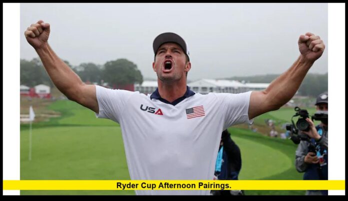 Ryder Cup afternoon pairings. Ryder Cup afternoon pairings