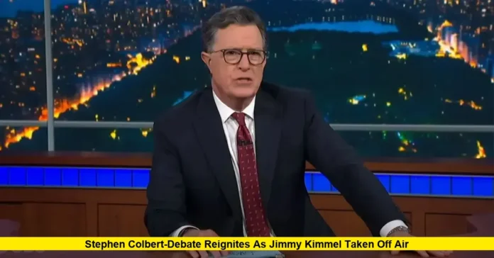 Stephen Colbert-debate reignites as Jimmy Kimmel taken off air