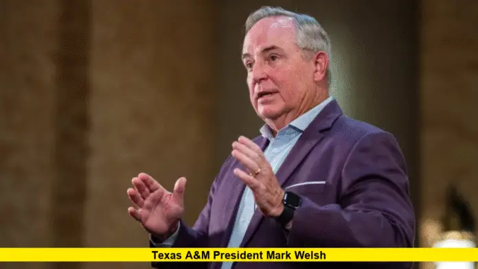 Texas A&M President Mark Welsh