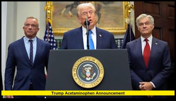 Trump acetaminophen announcement