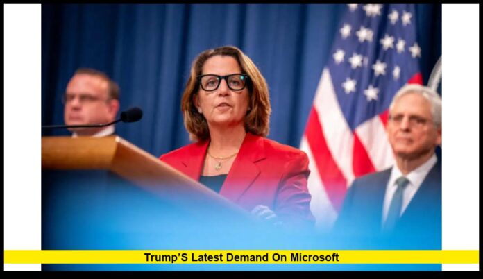 Lisa Monaco at the Center of Trump’s Latest Demand on Microsoft