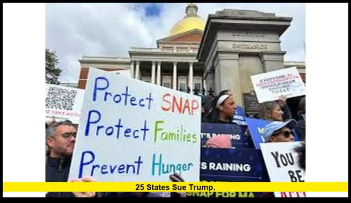 25 states sue Trump. 25 states sue Trump