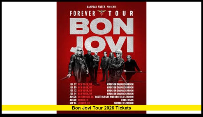 Bon Jovi Tour 2026 tickets