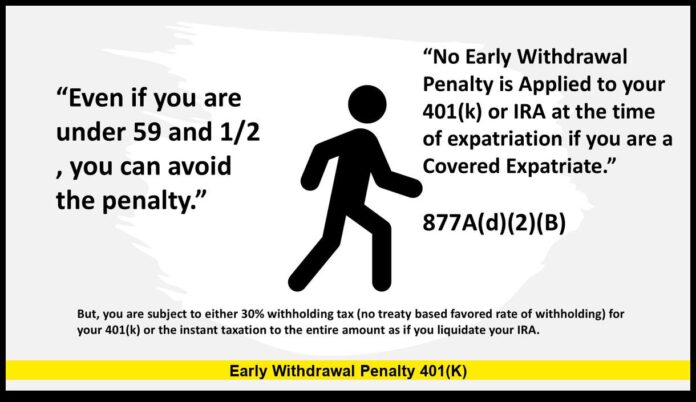 Early Withdrawal Penalty 401(k)