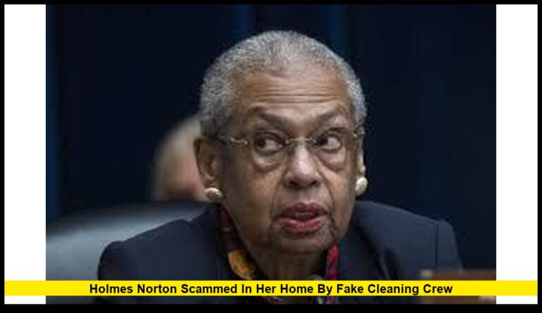 Holmes Norton scammed in her home by fake cleaning crew