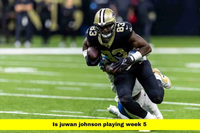 Is Juwan Johnson Playing Week 5