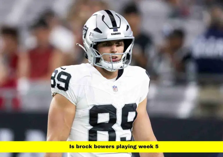 Is Brock Bowers Playing Week 5