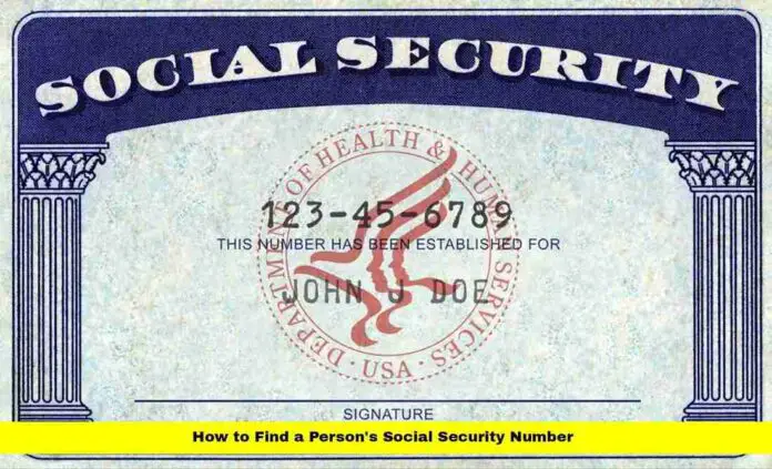 How to Find a Person's Social Security Number