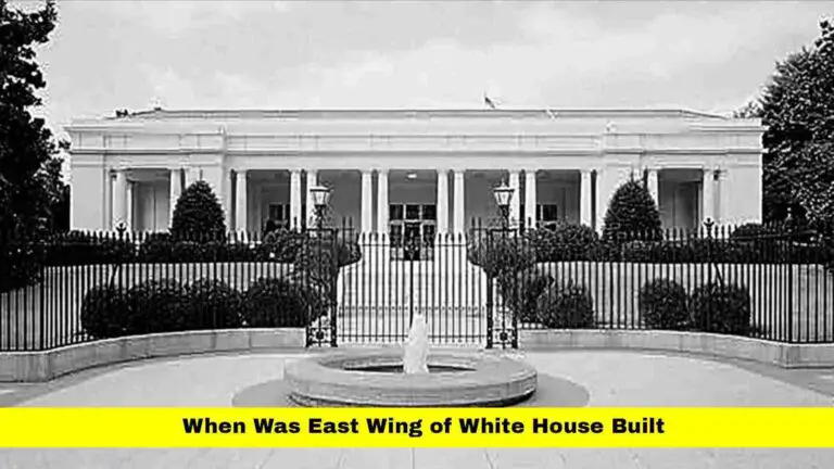When Was East Wing of White House Built