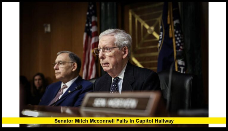 Senator Mitch McConnell Falls in Capitol Hallway, Renewing Questions About His Health and Future
