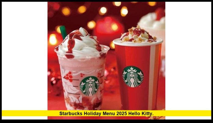 Starbucks Holiday Menu 2025 Hello Kitty