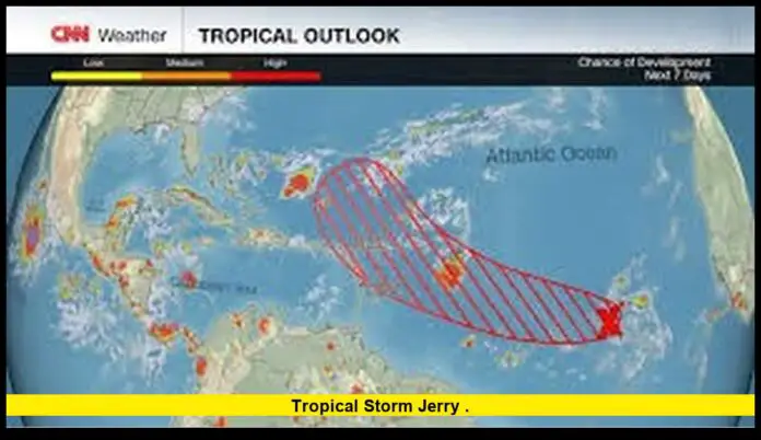 Tropical Storm Jerry . Tropical Storm Jerry