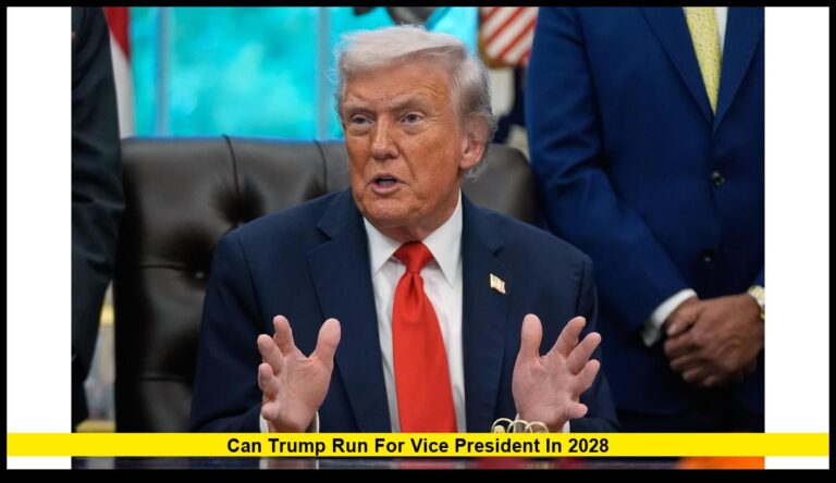 Can Trump Run for Vice President in 2028 — An In-Depth Legal and Political Review