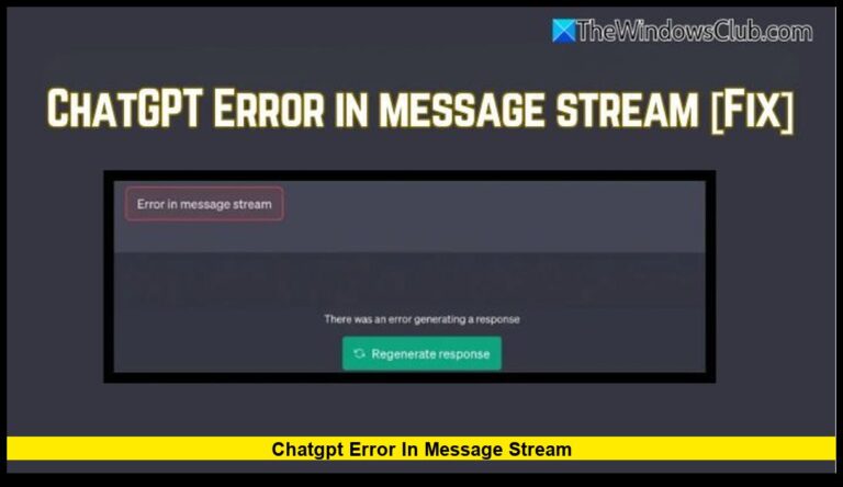 ChatGPT Error in Message Stream: Current Status and What U.S. Users Should Know