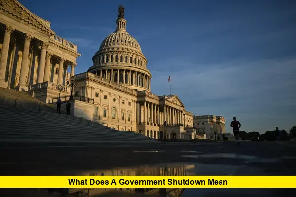 what does a government shutdown mean