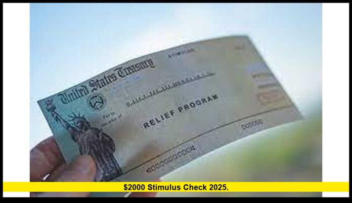 $2000 stimulus check 2025