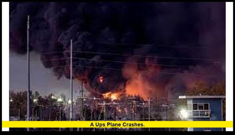 A UPS Plane Crashes