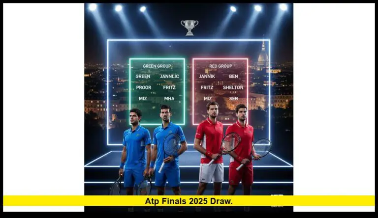 ATP Finals 2025 draw