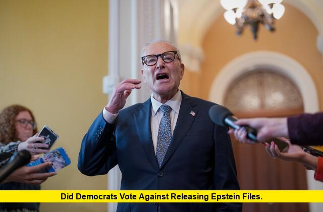 Did Democrats vote against releasing Epstein files