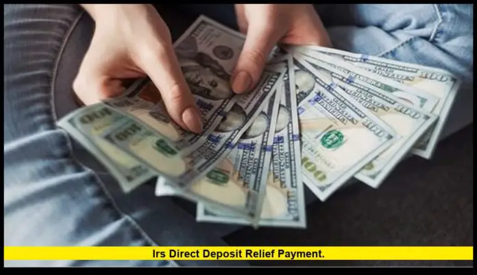 IRS direct deposit relief payment